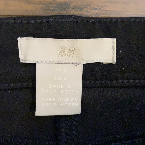 Black formal low/mid rise H&M stretchy pants - Picture 3 of 4